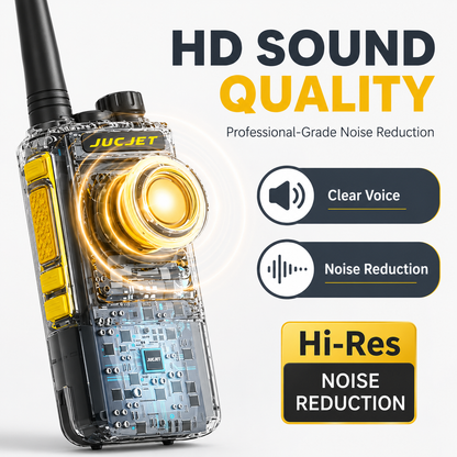 JUCJET 1901D 430-440MHz amateur radio walkie talkie pair