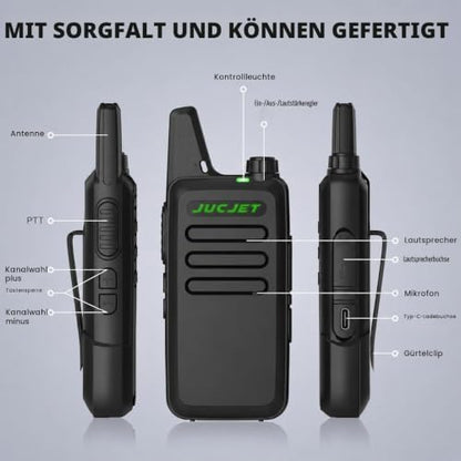 JUCJET T20 Mini PMR446 licence-free walkie talkie