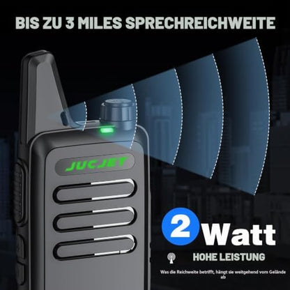 JUCJET T20 Mini PMR446 licence-free walkie talkie