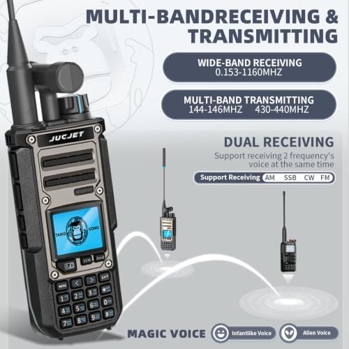 JUCJET TK118 10W dual band amateur radio with spectrum analyser