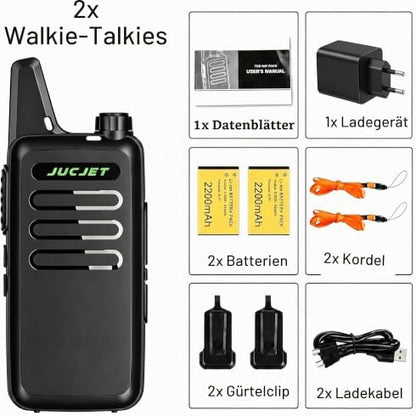 JUCJET T20 Mini PMR446 licence-free walkie talkie
