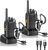 JUCJET H888S FRS two way radios, 16 channel rechargeable walkie talkies with earpieces