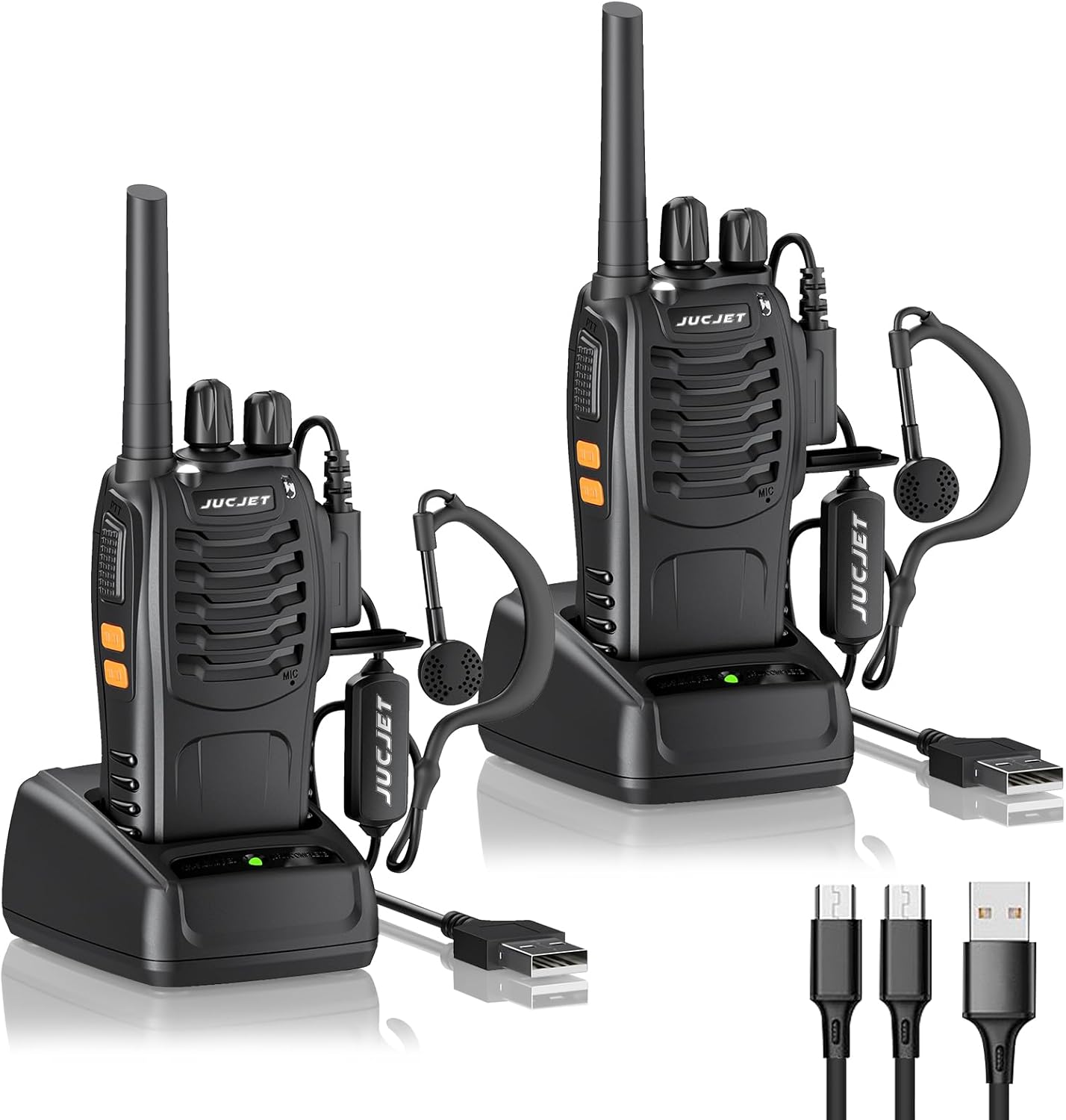 JUCJET 88E Family Walkie Talkie Set – PMR446 Long Range Radio for Camping & Outdoor Safety