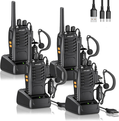 JUCJET 88E PMR446 walkie talkie 4 pack
