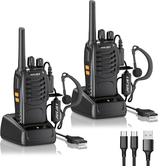 JUCJET 88E Family Walkie Talkie Set – PMR446 Long Range Radio for Camping & Outdoor Safety