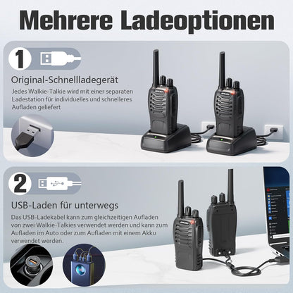 JUCJET 88E PMR446 walkie talkie 2 pack