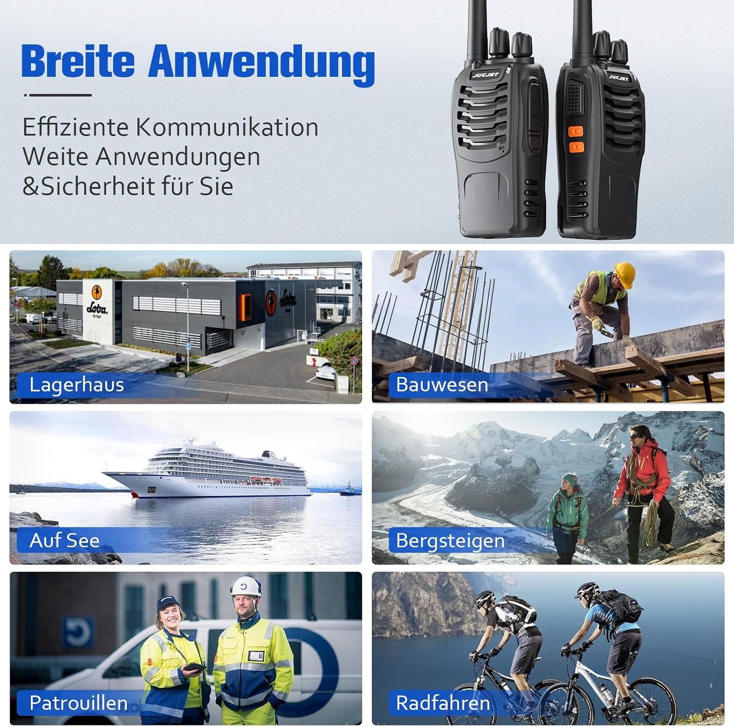 JUJCET Professional Two-Way Radio 88E