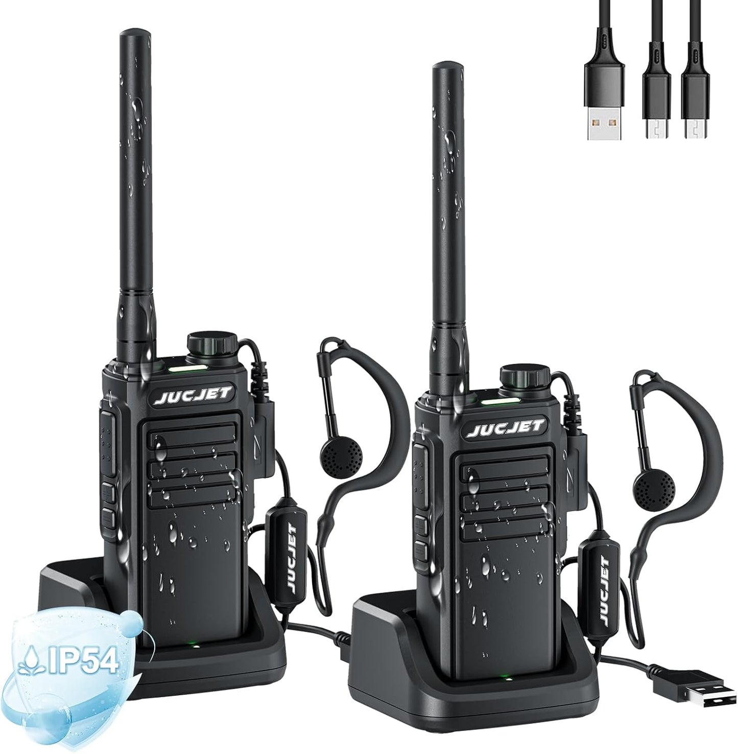 JUCJET EP31 Radio bidirectionnelle étanche – Talkie-walkie longue portée PMR446 pour la sécurité et les activités de plein air