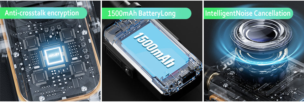 JUCJET EP31 Waterproof Two-Way Radio – Long Range PMR446 Walkie Talkie for Security & Outdoor Use