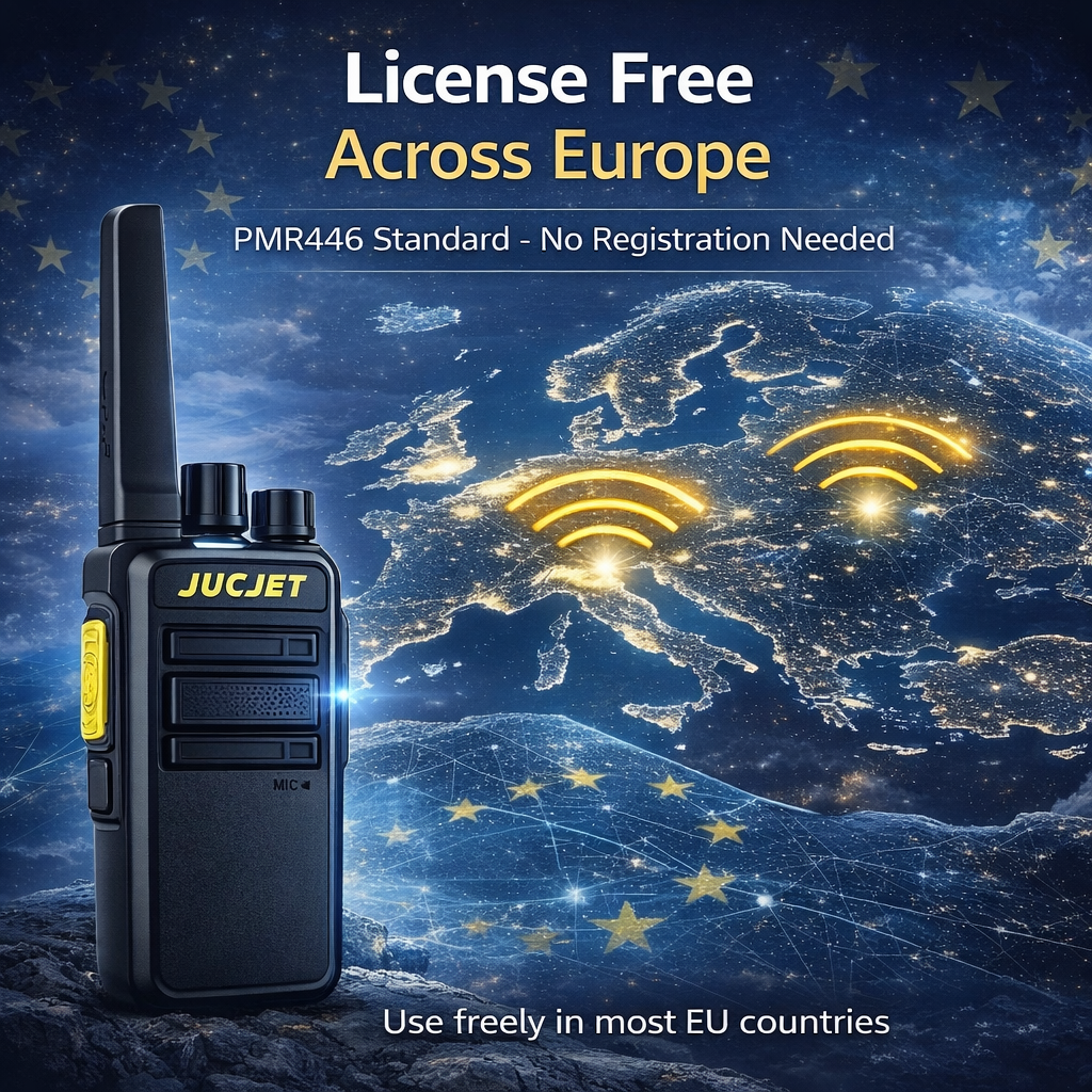 JUCJET V12D PMR446 license free walkie talkie
