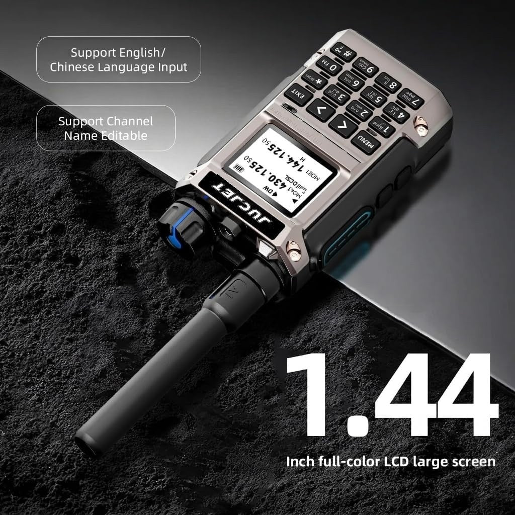 JUCJET UV-K1(8) 1.44-inch color LCD with English/Chinese input and editable channel names
