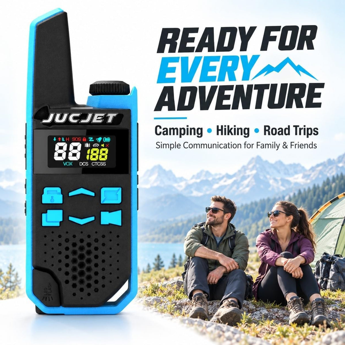 JUCJET TG-FR1 radio for camping, hiking and road trips