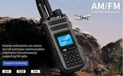 JUCJET TK11(5) receiving the AM aviation band, with AM, SSB and FM receive